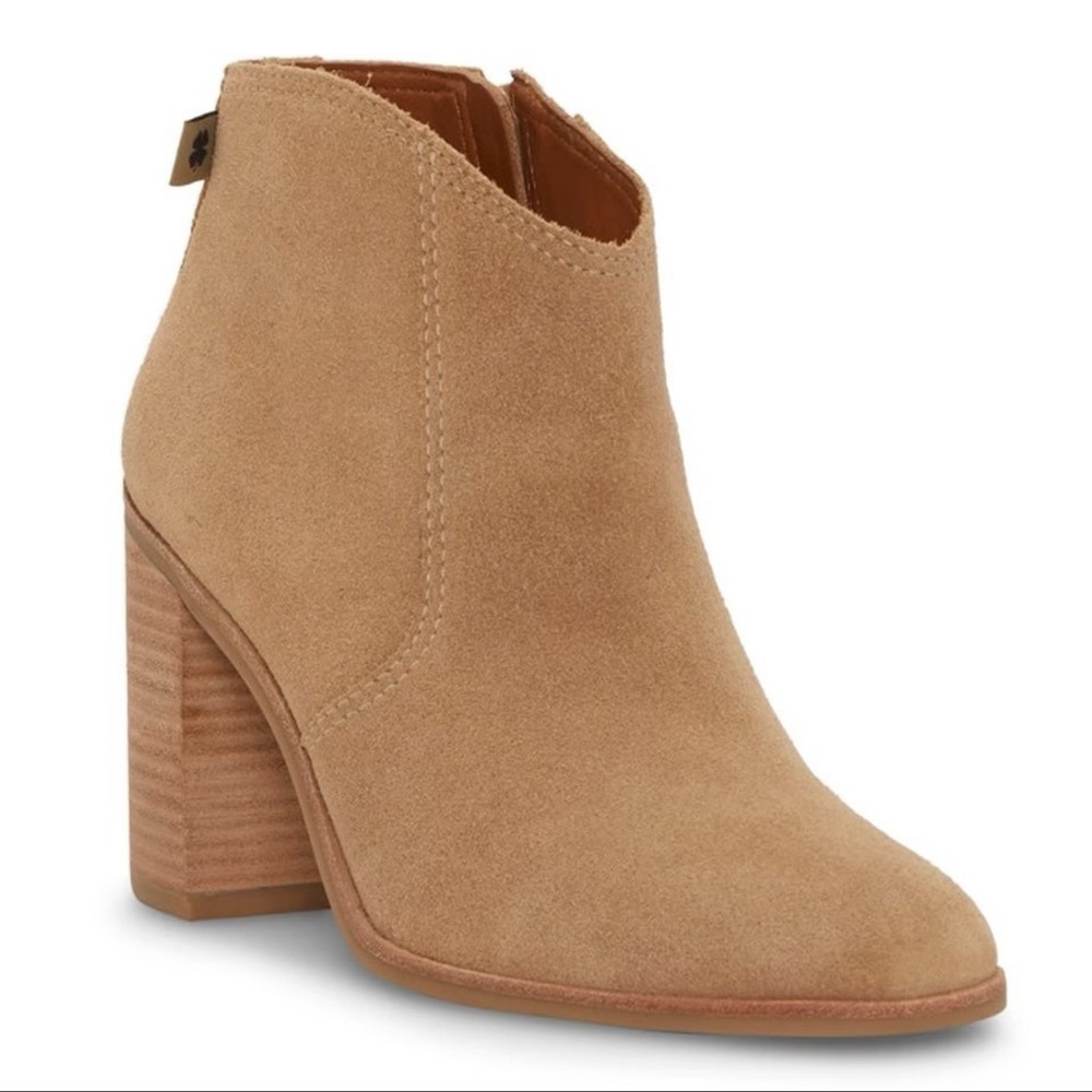 Lucky Brand “Pellyon” Suede Leather Western Booties 🍀👢